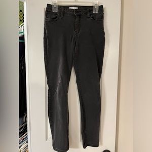 Cute black faded wash jeans, stretchy and comfortable. Dress up or down